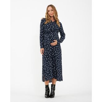 Ripe Spot Shirt Dress in Navy /White at Nordstrom, Size X-Small Au