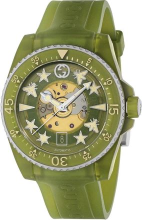 Gucci Duikhorloge - Dames - Horloges - Groen - ONE Size - Accessoires