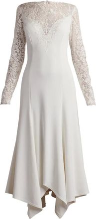 Tadashi Shoji Abito Marzia Illusion a maniche lunghe - Bianco