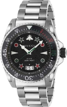 Gucci Accessoires, Heren, Grijs, ONE Size, Duikhorloge
