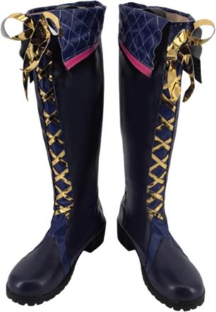 Generic Womens Anime Cosplay Boots for Brant Fancy Stage Performance Props Shoes Custom Made Halloween Christma Comic Con (11.5)