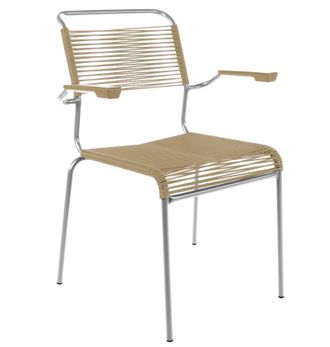 Schubiger M&ouml;bel Spaghetti-Stuhl S&auml;ntis mit Armlehnen