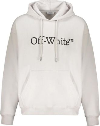 Off-white Hooded Sweatshirt - Heren - Hoodies - Wit - M - Katoen - Hoodies & sweatvesten