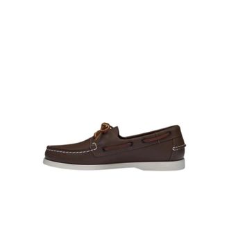 Sebago Docksides Portland - Heren - Bootschoenen - Bruin - 42 1/2 EU - Leer - Schoenen