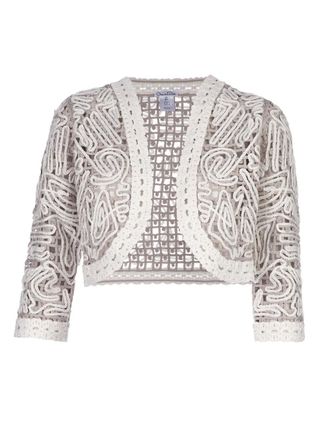 Oscar De La Renta cotton bolero - women - Cotton - L - White