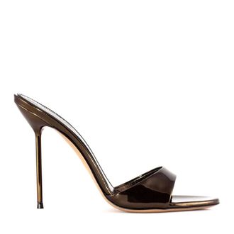 PARIS TEXAS Heeled Mules, female, Brown, Size: 10 US Paris Texas Sandals