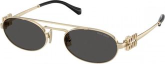 Miu Miu MU 54Zs Zonnebrillen - Dames - Zonnebrillen - Geel - 53 MM - Accessoires