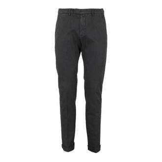 BRIGLIA 1949 Slim-fit Trousers, male, Gray, 3XL, Cotton Raso Stylish Shirt