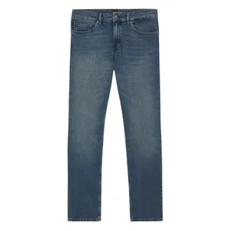 HUGO BOSS Jeans, Heren, Blauw, W35 L34, Katoen, Delaware Slim-fit Jeans
