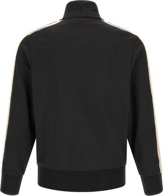Palm Angels Logo-Embroidered Track Sweatshirt - Black