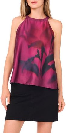 Vince Camuto Print Sleeveless Top in Sweet Plum at Nordstrom, Size X-Large P