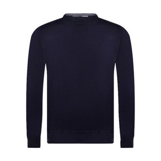 Paolo Fiorillo Truien & Vesten, Heren, Blauw, 3Xl, Wol, Trui met ronde hals