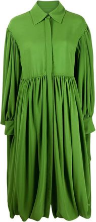 Valentino Garavani Chemisier con arricciature - Verde