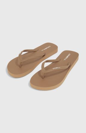 O'Neill Zehentrenner ONEILL PROFILE SMALL LOGO SANDALS, Damen, Gr. 36, beige (pure cashmere), Synthetik, Schuhe Zehentrenner