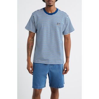 Obey Established Works Eyes Stripe T-Shirt in Navy Peony Multi at Nordstrom, Size Xx-Large