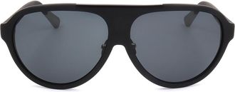 Linda Farrow KRIS VAN ASSCHE KVA33 C1 Mens Sunglasses Black Size 60