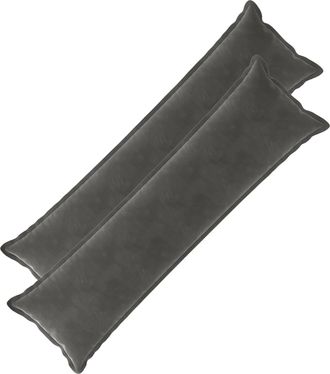 vidaXL Coj&iacute;n Con Almohada Houten 2 Uds. Gris Oscuro Terciopelo Vidaxl