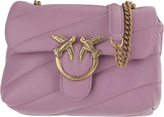 Pinko Love Baby Puff Schoudertas - Dames - Schoudertassen - Paars - ONE Size - Leer - Tassen