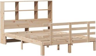 vidaXL Bookcase Bed without Mattress 120x190 cm Small Double Solid Wood Pine Vidaxl
