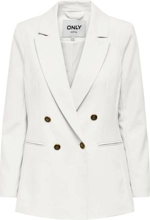 Only Life Long Sleeves Fit Blazer Vrouwen - Dames - Blazers - Wit - M - Jassen