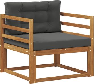 vidaXL Sof&aacute; Intermedio De Exterior Madera De Acacia S&oacute;lida Vidaxl