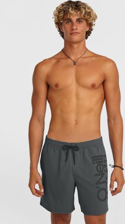 O'Neill Badeshorts ONEILL ORIGINAL CALI 16 SWIMSHORTS, Herren, Gr. XXL (56), N-Gr, asphalt, Obermaterial: 100% Polyester, Badehosen Badeshorts, mit seitlichen
