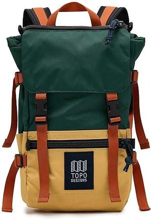 Topo Designs Rover Pack Mini Backpack Bags Forest/Goldenrod, Nylon