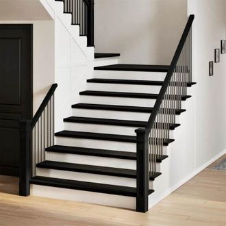 vidaXL Vidaxl - Pelda&ntilde;os De Escalera 12 Uds Madera Maciza Roble Marr&oacute;n Oscuro