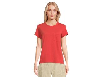 Toad&Co Primo Short Sleeve Crew Womens Clothing Canoe : LG, Cotton