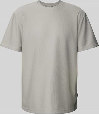 Only & Sons Relaxed Fit T-Shirt mit Label-Detail Modell FRED in Hellgrau, Gr&ouml;&szlig;e L