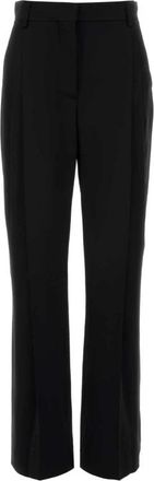 Stella McCartney Satin Pant - Dames - Straight fit broeken - Zwart - M - Satijn - Broeken