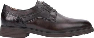 Mephisto Flavien Heren Leren Veterschoen - Donkerbruin - Heren - Nette schoenen - Bruin - 40 1/2 EU - Leer - Schoenen