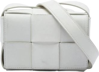 Bottega Veneta Pre-owned Cassette Shoulder Bag - Dames - Vintage Schoudertas - Wit - ONE Size - Leer - Vintage