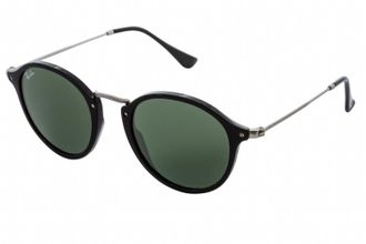 Ray-Ban Zonnebril Round Fleck 2447 901 Zwart & Zilver Groen