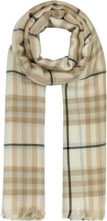 Burberry Embroidered Cashmere Blend Scarf