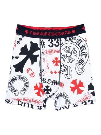 Chrome Hearts Classic katoenen boxershorts - Wit
