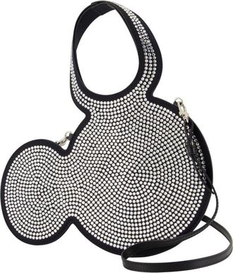Coperni Womens Disney Shoulder Bag Black Silk