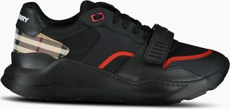 Burberry Mens Burberry Ramsey Check Sneakers - Black - Size: 10