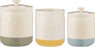 Mason Cash Mason Cash Set Of 3 Home To Roost Utensil & Storage Jars