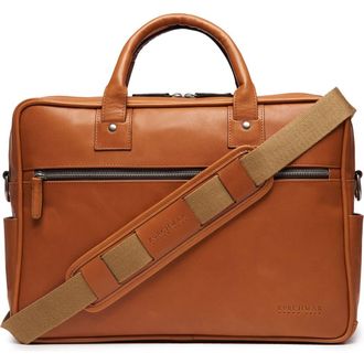 Korchmar Redford Leather Briefcase in Tan at Nordstrom