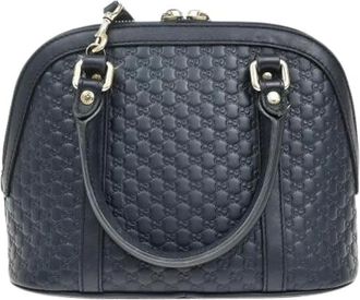 Gucci Pre-owned Handbags, female, Blue, Size: ONE SIZE Pre-owned Vintage Handbag