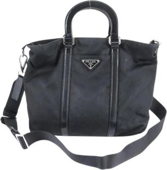 Prada Pre-owned Handbags, female, Black, Size: ONE SIZE Pre-owned Vintage Shoulder Tote
