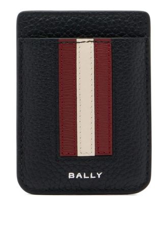 Bally ribbon grained-leather card holder - Black
