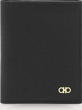 Ferragamo Men Gancini credit card holder Black