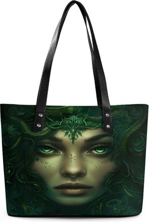 Generic Greek Mythology Medusa Tote Bags for Women Cute Shoulder Purses Handbags