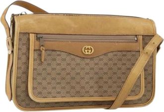 Gucci Pre-owned Cross Body Bags, female, Beige, Size: ONE SIZE Pre-owned Plastic Cross Body Bag