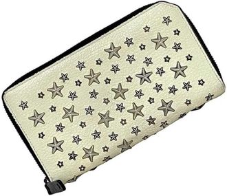 Jimmy Choo London yellow Leather Long Wallet (Bi-Fold) (Pre-Owned)