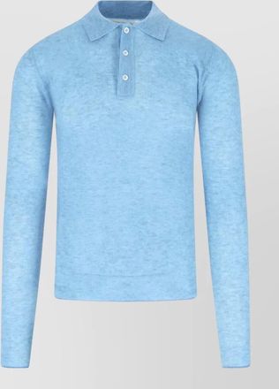 ERL polo shirt crewneck long sleeves ribbed texture