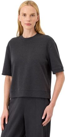 Pact Organic Cotton Airplane Sweatshirt Tee in Charcoal Heather at Nordstrom, Size Medium