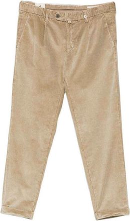Myths Beige Velvet Trousers